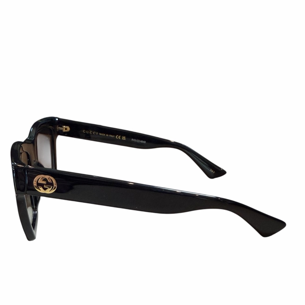 Gucci Black and‎ Gold Square Sunglasses - Picture 10 of 14